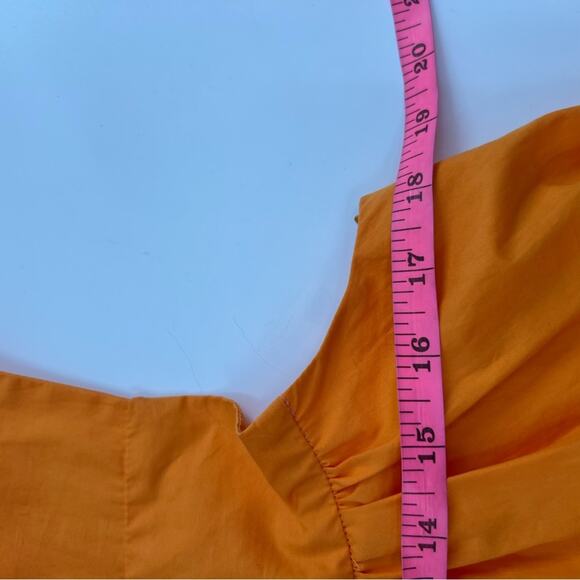 Odeeh sleeveless poplin dress orange sz 38 - Picture 6 of 9